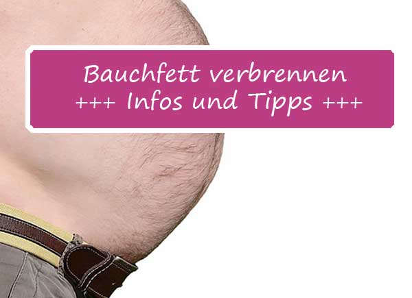 Bauchfett verbrennen - so geht's!